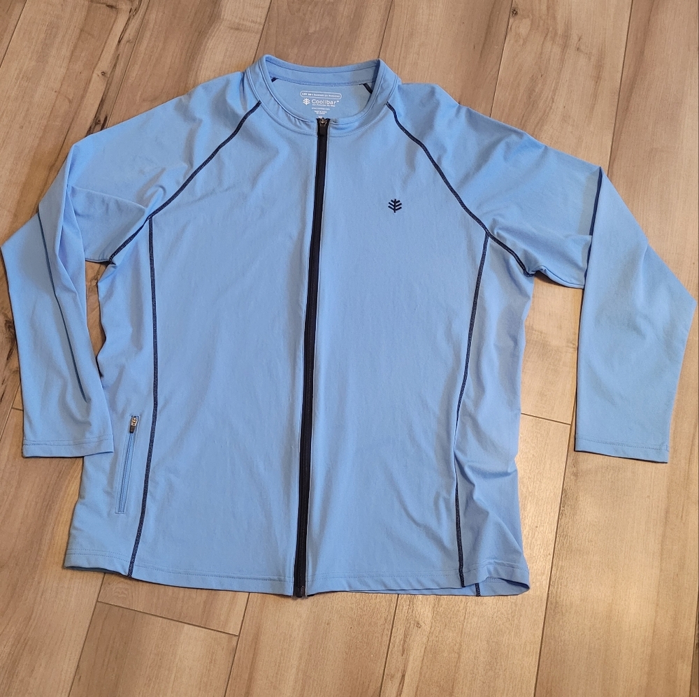 Coolibar Blue Fullzip Shirt